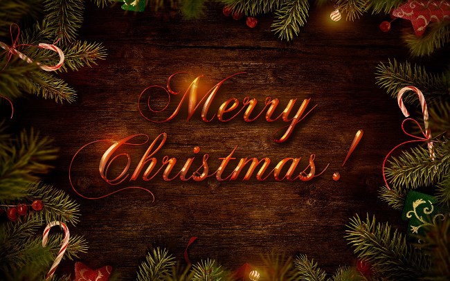 happy christmas day wallpaper,weihnachten,weihnachtsschmuck,heiligabend,text,baum