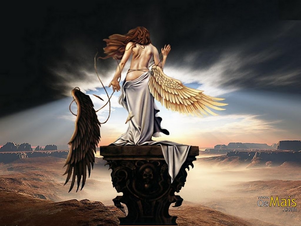 anjos wallpaper,angel,mythology,wing,cg artwork,sky
