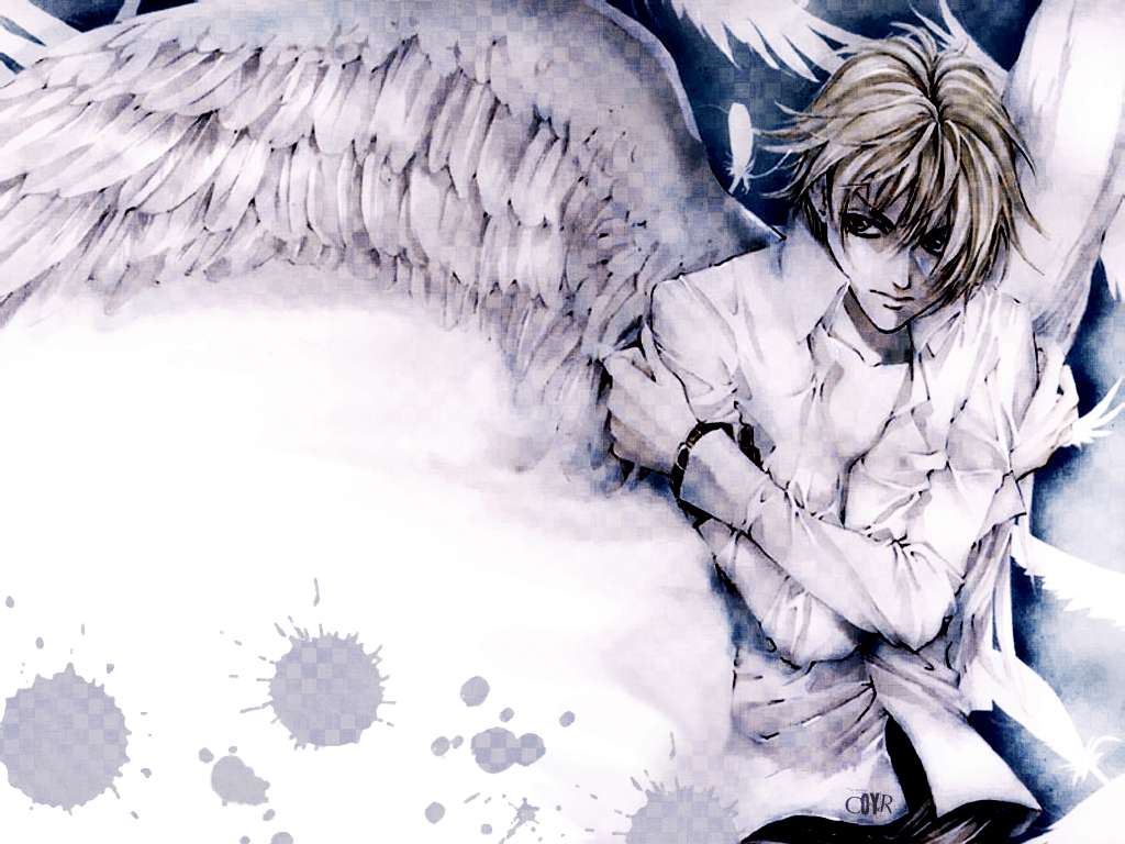 fondo de pantalla de anjos,anime,ángel,dibujos animados,cg artwork,personaje de ficción