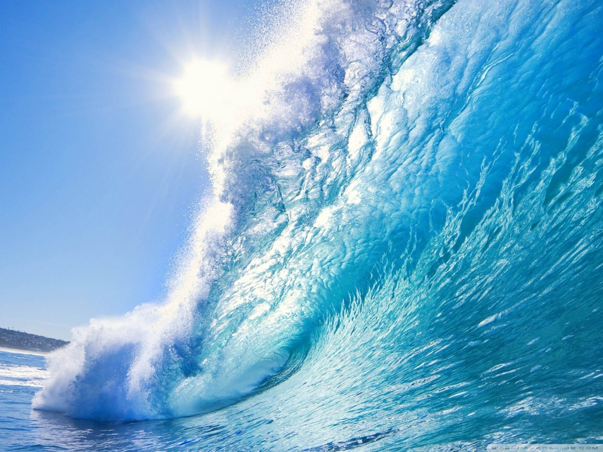 carta da parati onde dell'oceano,onda,onda del vento,cielo,oceano,giorno