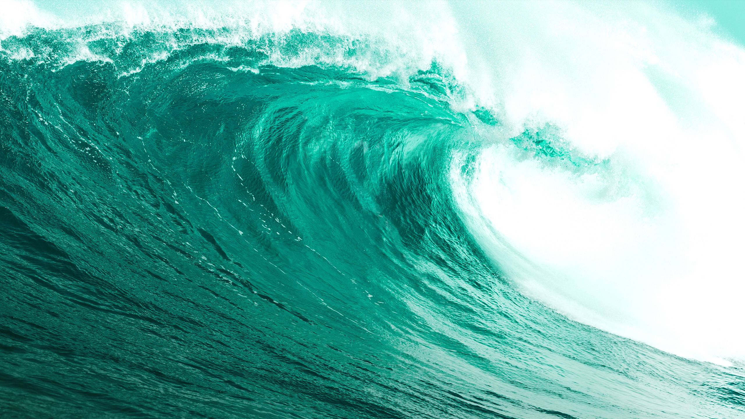 carta da parati os x mavericks,onda,onda del vento,acqua,oceano,verde