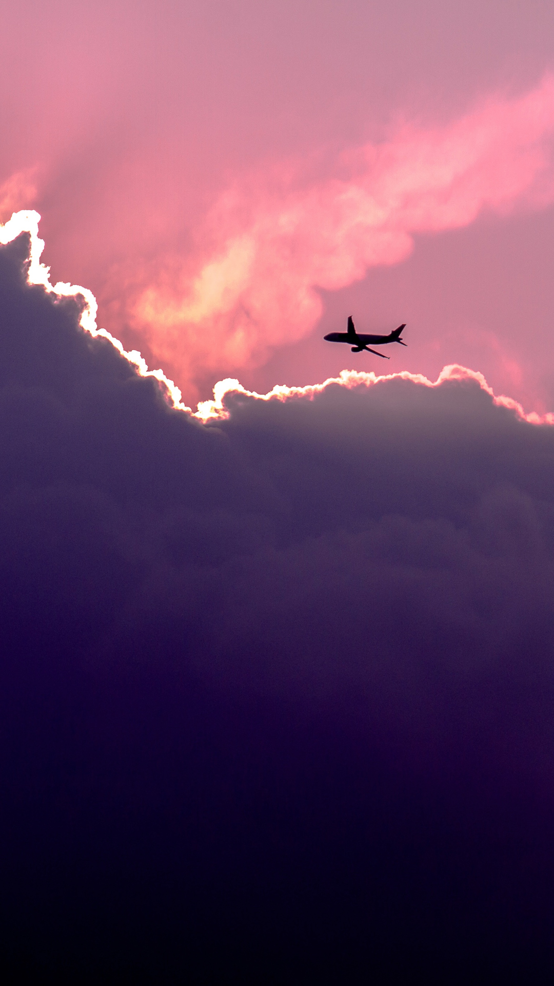 비행기 배경 화면 다운로드,하늘,분위기,구름,고요한,수평선