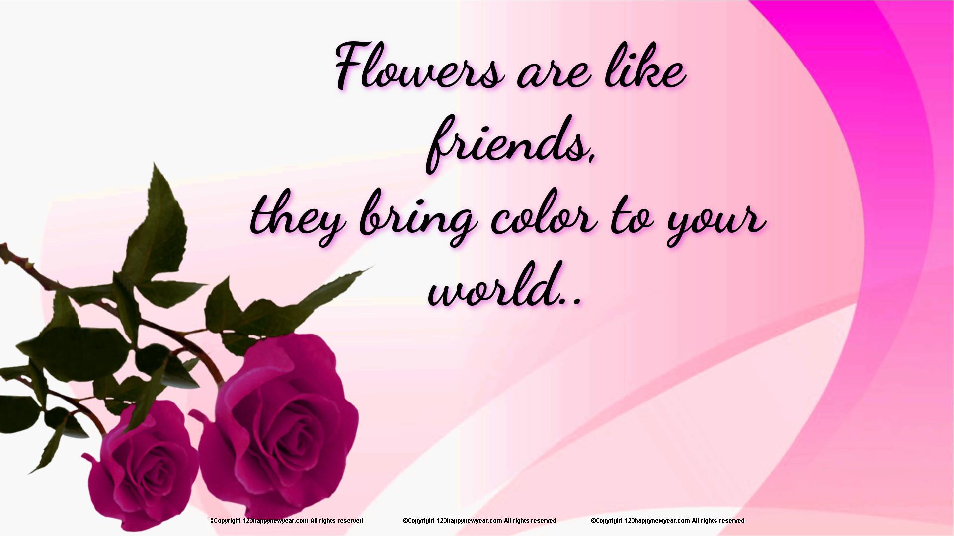 Beautiful Flowers Wallpaper With Quotes - Beautiful Quotes With