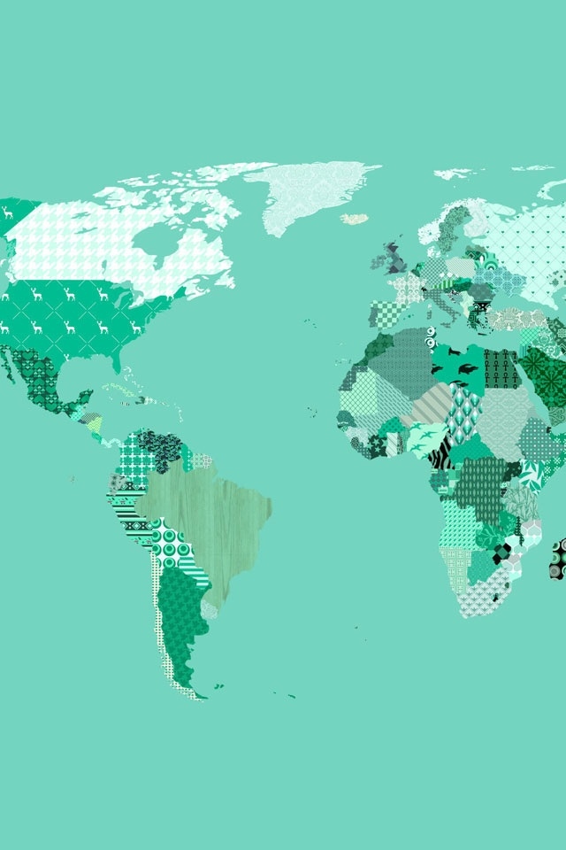 iphone world wallpaper,green,map,world,illustration,pattern