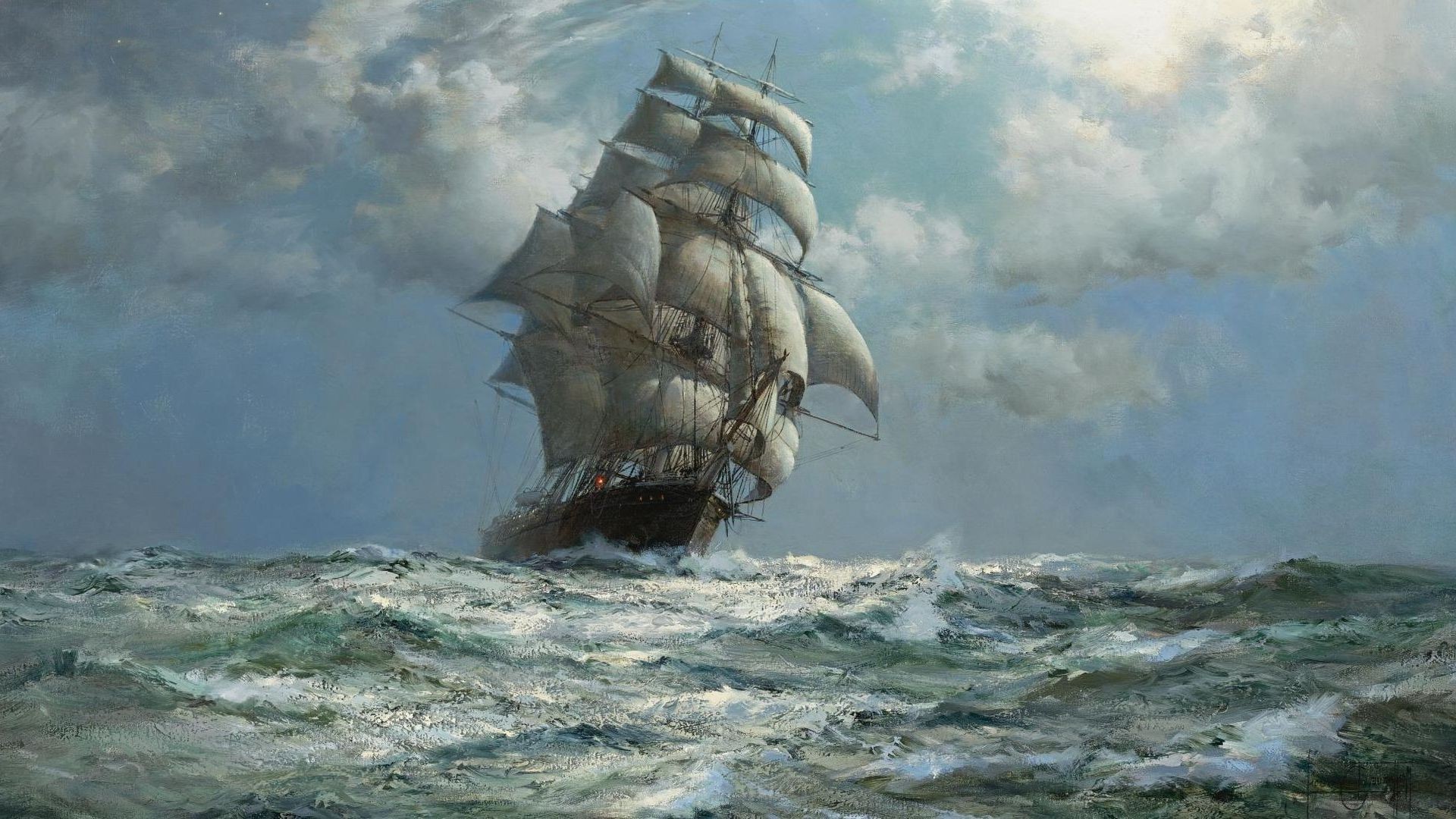 wallpaper ship sea,clipper,sailing ship,full rigged ship,first rate,tall ship