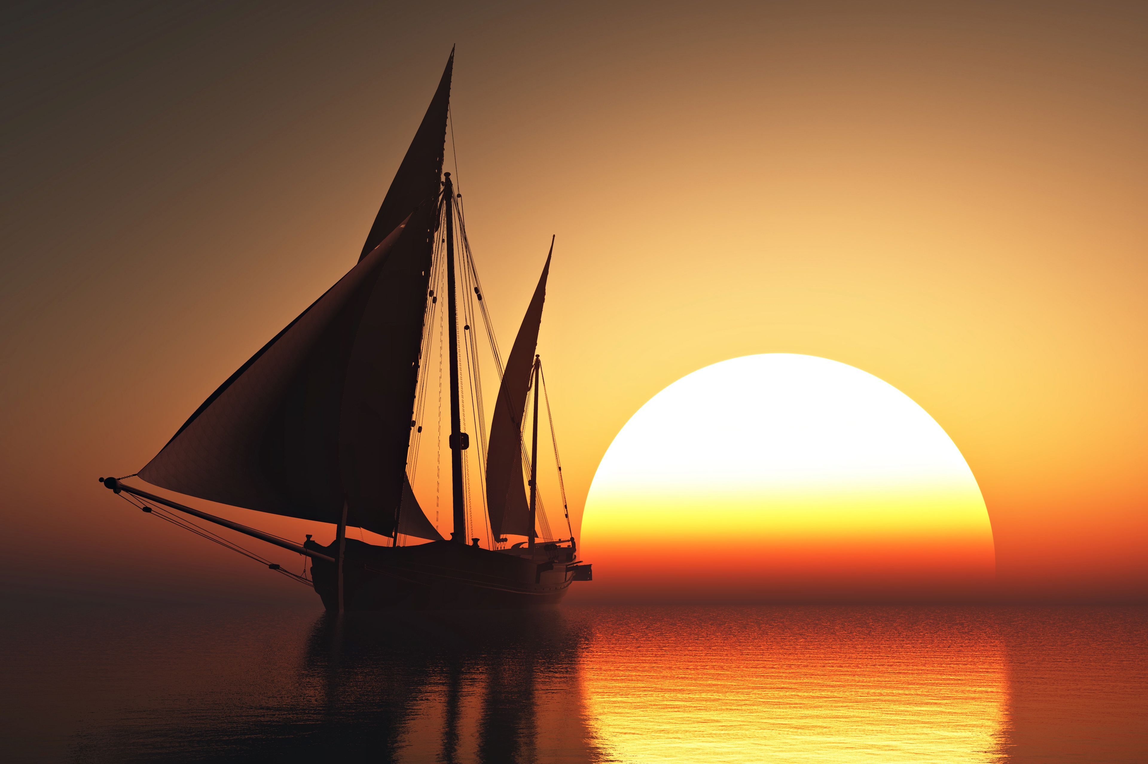 wallpaper ship sea,boat,sky,calm,dhow,vehicle