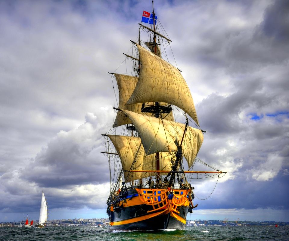 schiffstapete für handy,segelschiff,fahrzeug,boot,voll manipuliertes schiff,barquentine