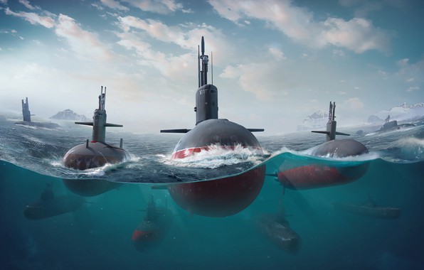 carta da parati sottomarina,sottomarino,artico,veicolo,moschea,mondo