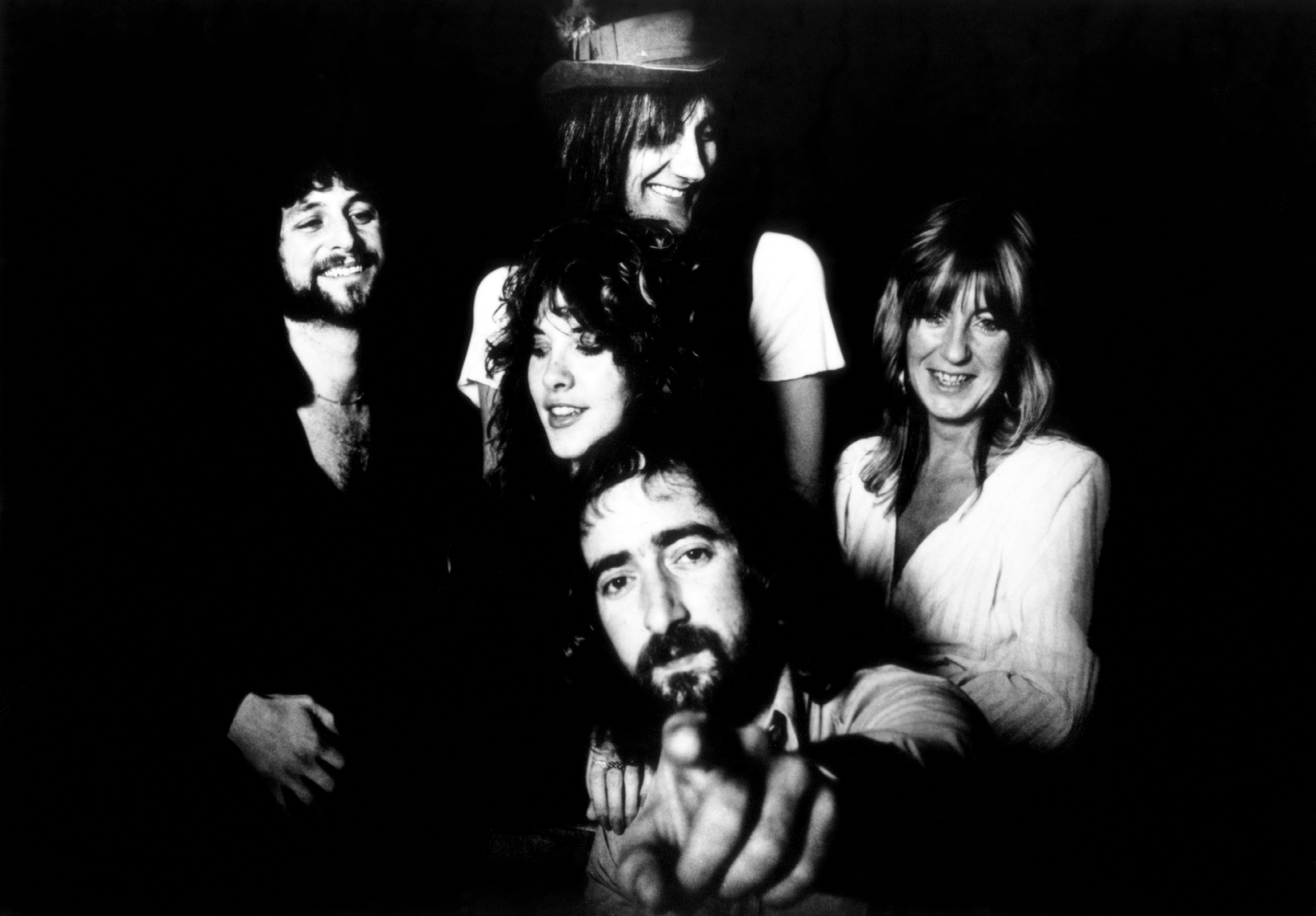 fleetwood mac fondo de pantalla,personas,grupo social,en blanco y negro,monocromo,fotografía monocroma