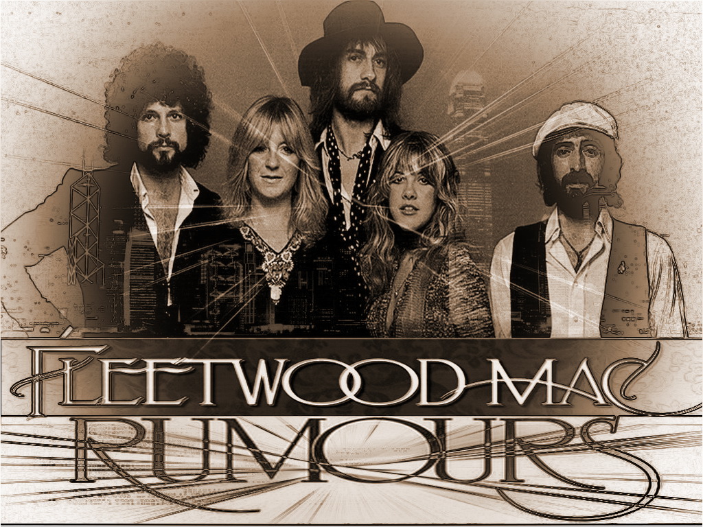 fleetwood mac wallpaper,font,facial hair,album cover