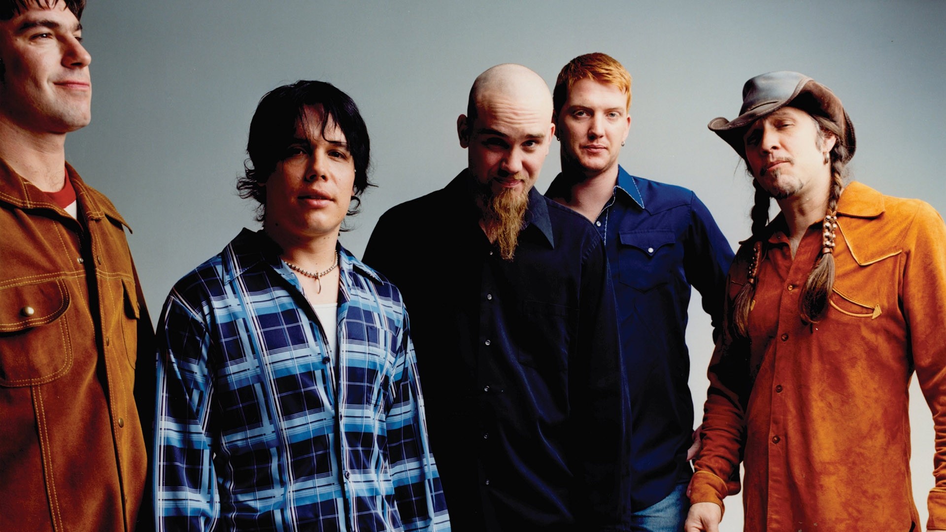 queens of the stone age wallpaper,people,facial hair,beard,plaid,musical ensemble