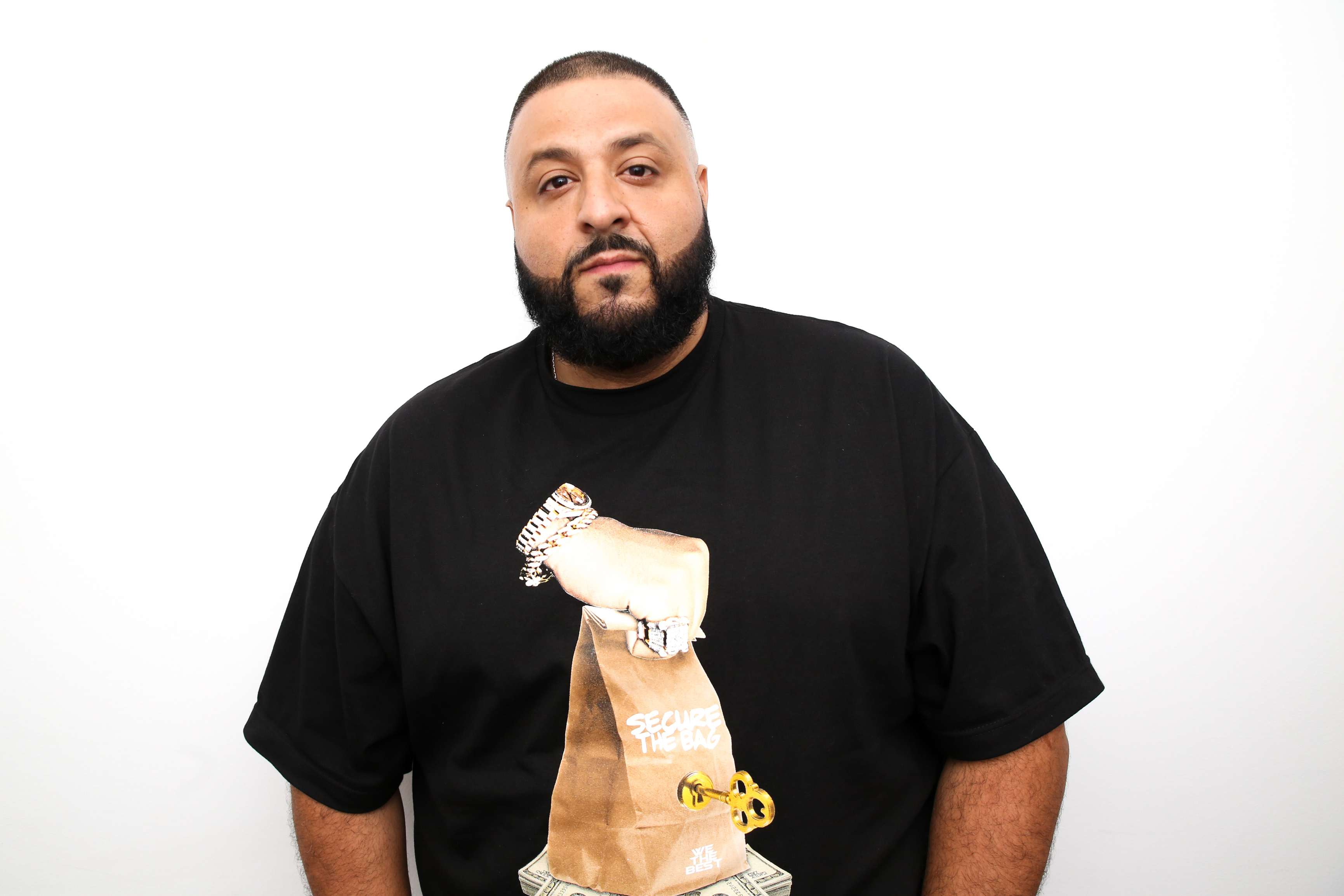 dj khaled wallpaper,t shirt,facial hair,beard,top