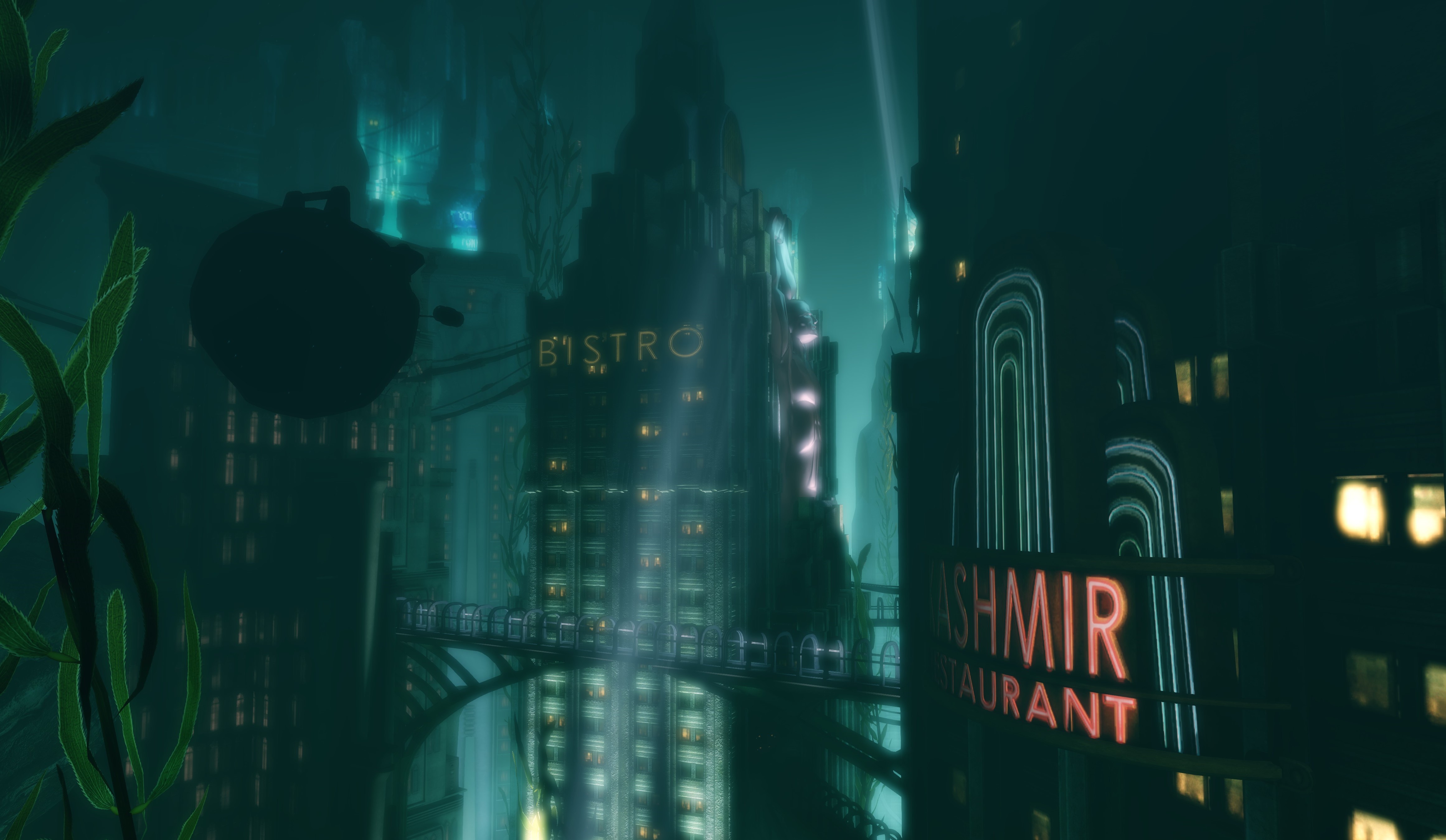 rapture wallpaper,screenshot,city,batman,digital compositing,darkness