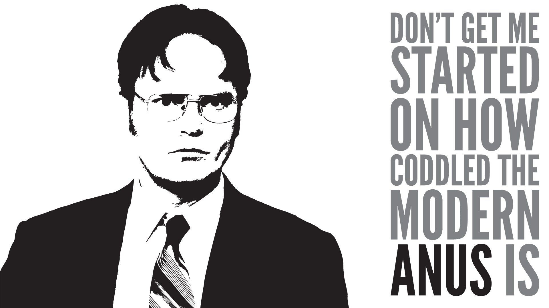 dwight schrute wallpaper,cartoon,font,illustration,white collar worker,black and white