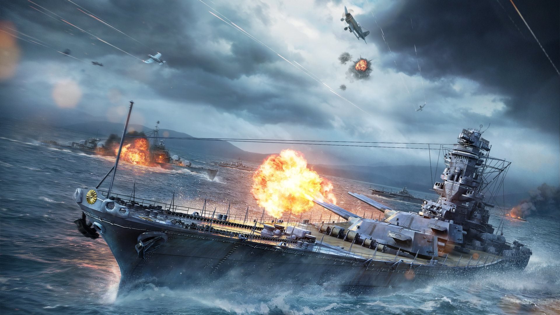 world of warships wallpaper hd,nave da guerra,veicolo,nave,corazzata,moto d'acqua