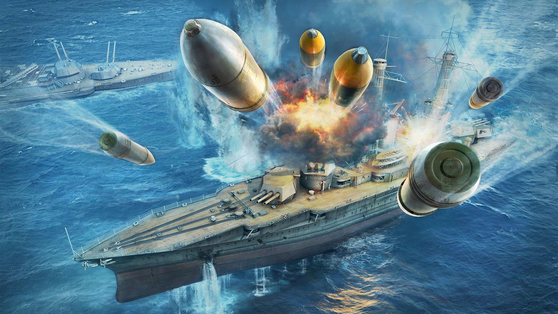 world of warships wallpaper hd,vehicle,strategy video game,warship,watercraft,airship