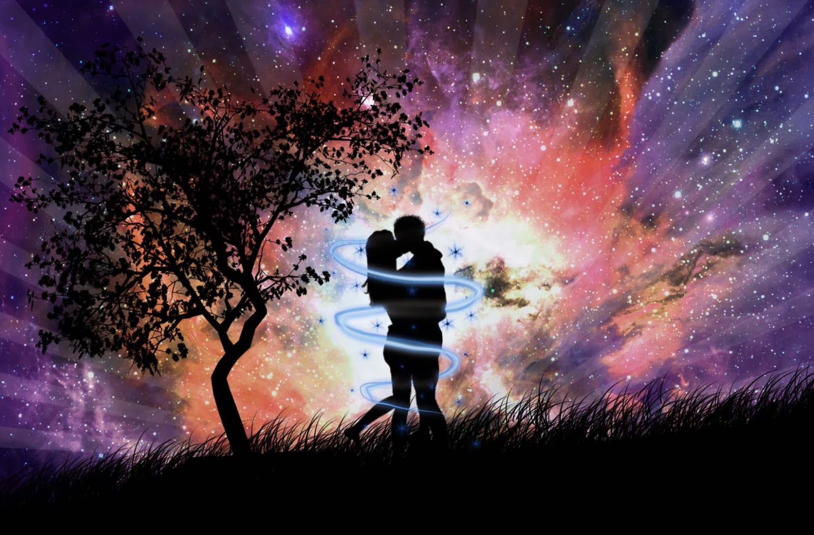 neue romantische tapete,himmel,lila,violett,atmosphäre,illustration