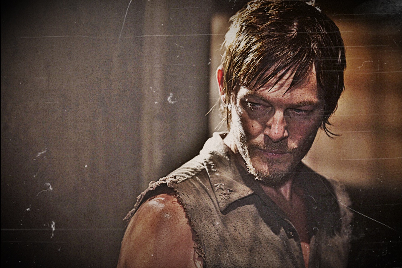 the walking dead daryl wallpaper,human,beard,facial hair,photography,fictional character