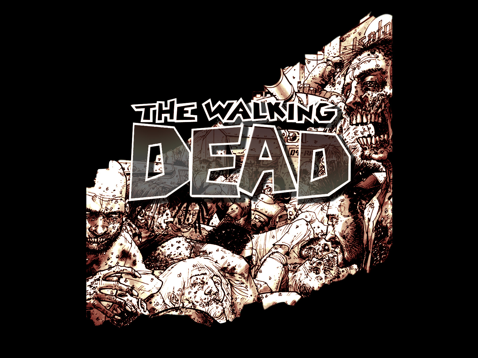 the walking dead comic wallpaper,font,text,graphic design,logo,design