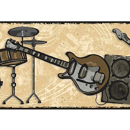 bordure de papier peint de musique,guitare,guitare acoustique,instrument de musique,instrument de musique électronique,instruments à cordes pincées