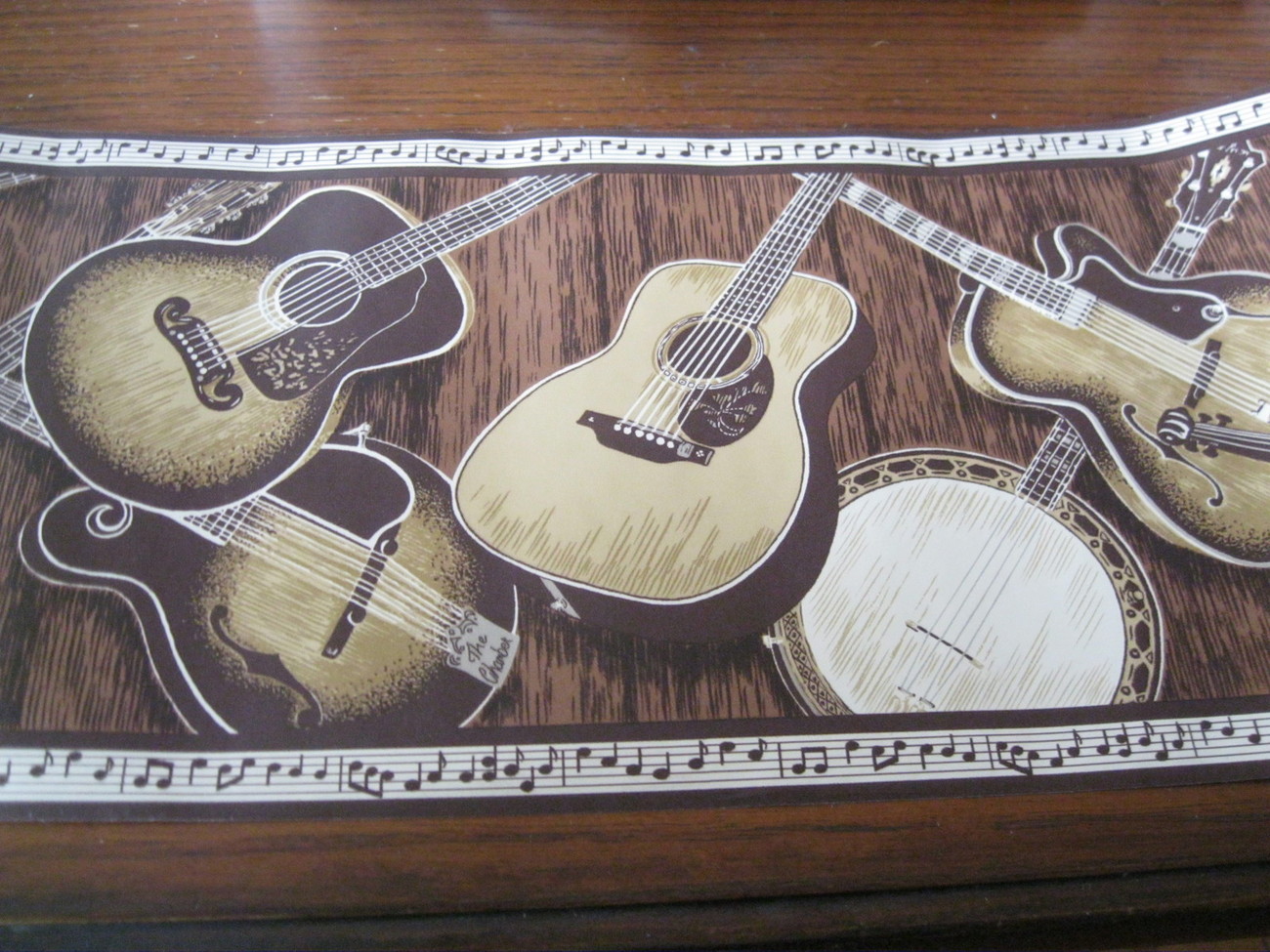 bordure de papier peint de musique,guitare,instrument de musique,instruments à cordes pincées,guitare acoustique