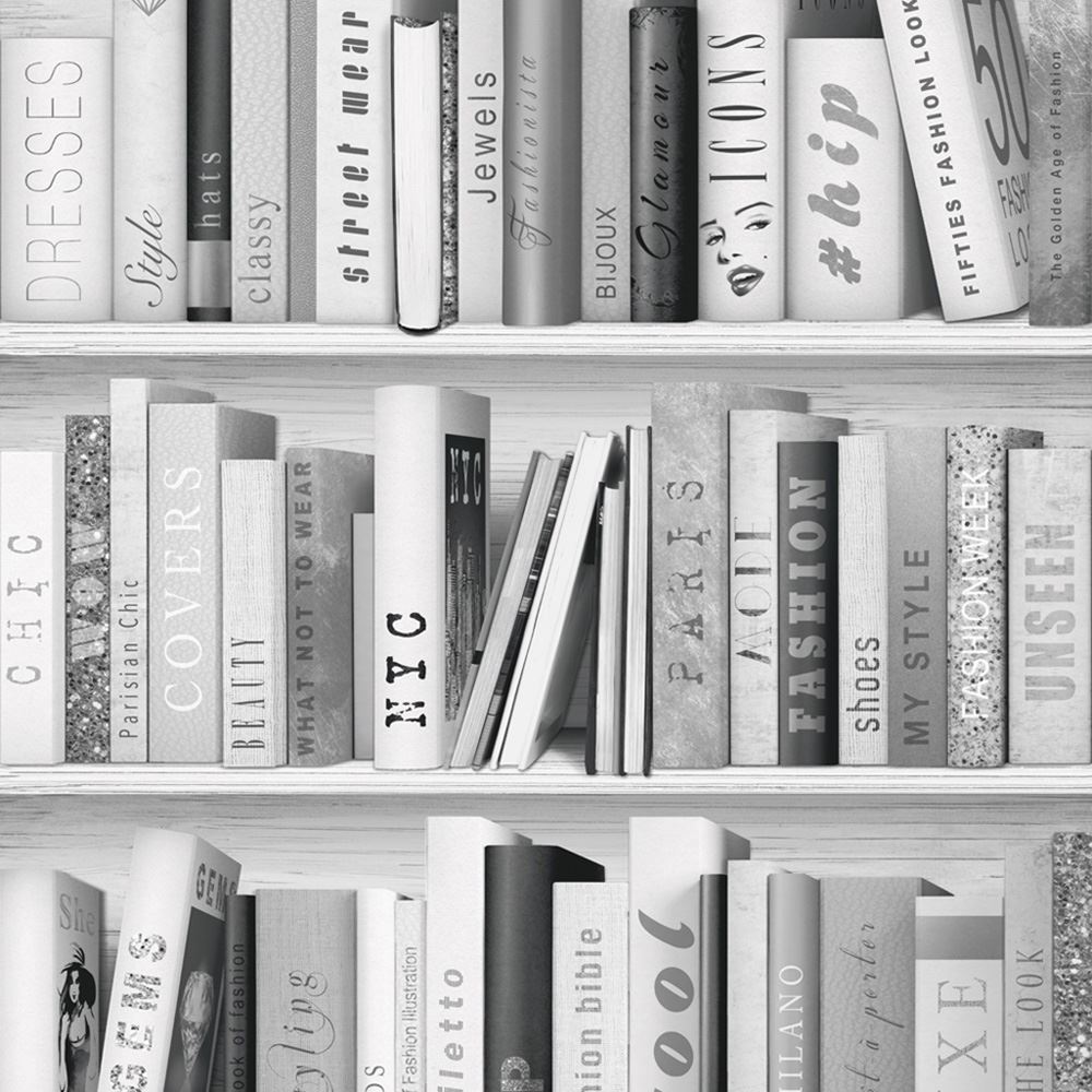 Grey Bookshelf WallpaperUse