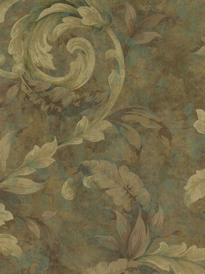 acanthus wallpaper,painting,leaf,botany,beige,pattern