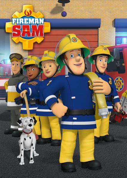 carta da parati sam pompiere,pompiere,cartone animato,giocattolo,giallo,cartone animato