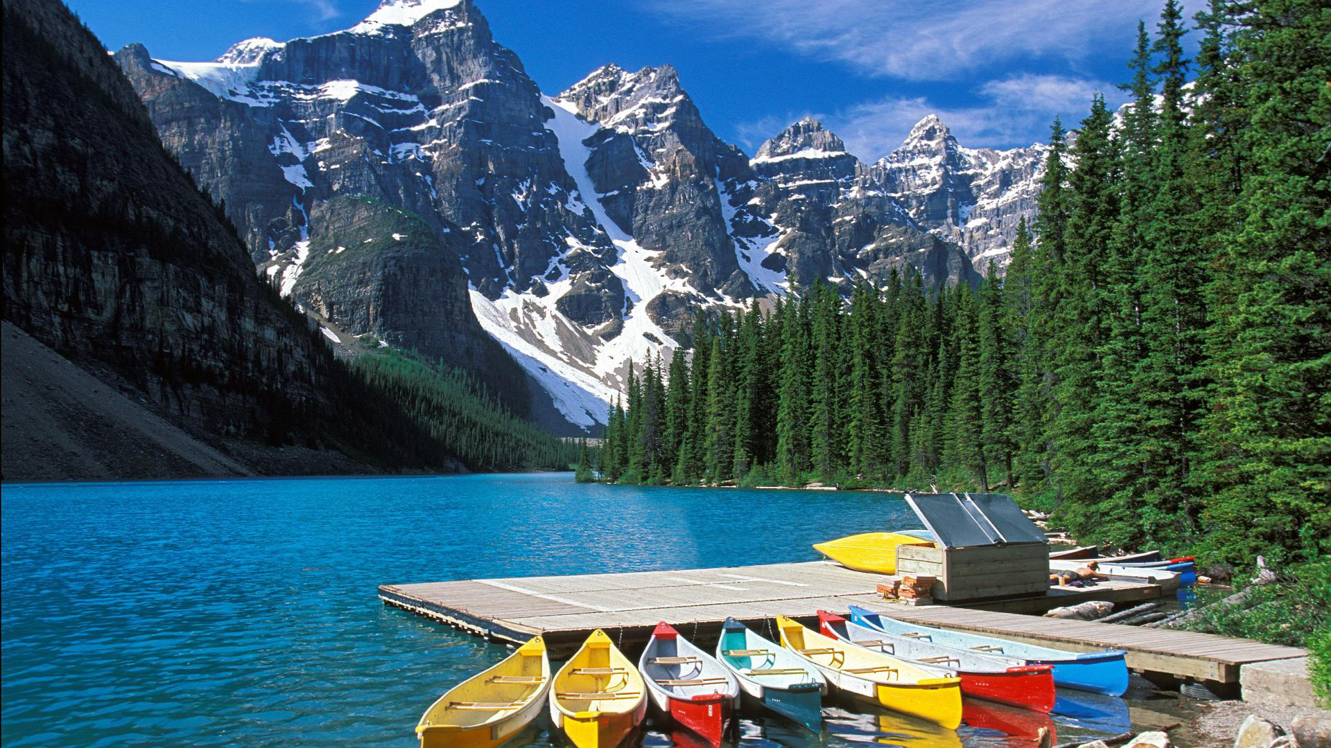 carta da parati kanada,montagna,paesaggio naturale,natura,lago glaciale,catena montuosa