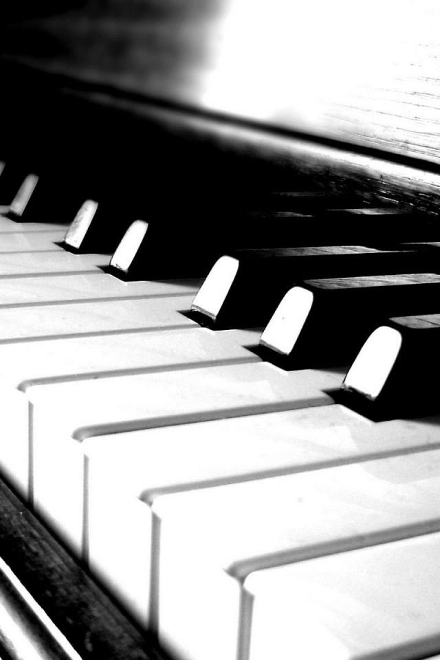 모바일 음악 배경 화면의 hd,하얀,검정,검정색과 흰색,피아노,건반