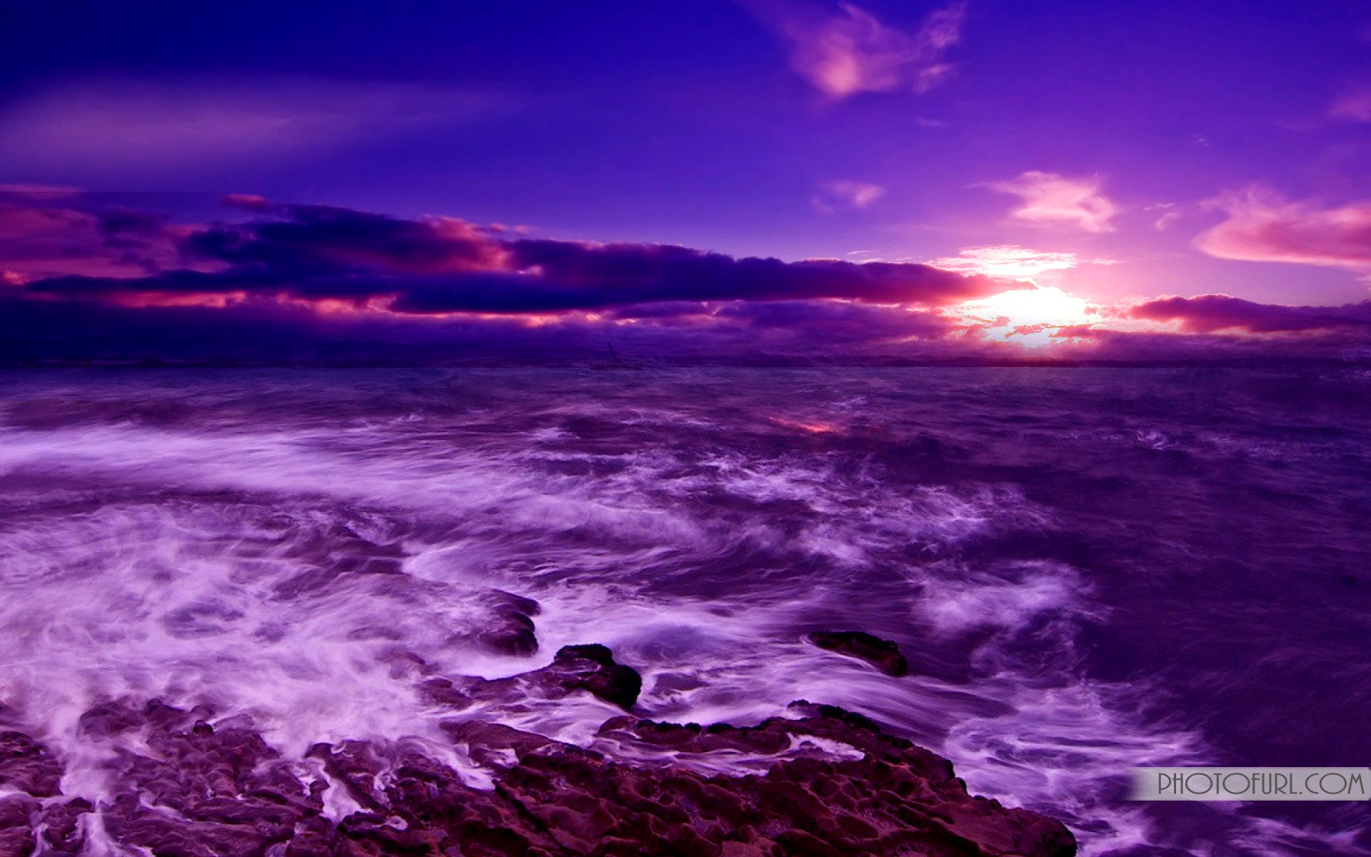 citations de papier peint 3d,ciel,la nature,mer,violet,océan