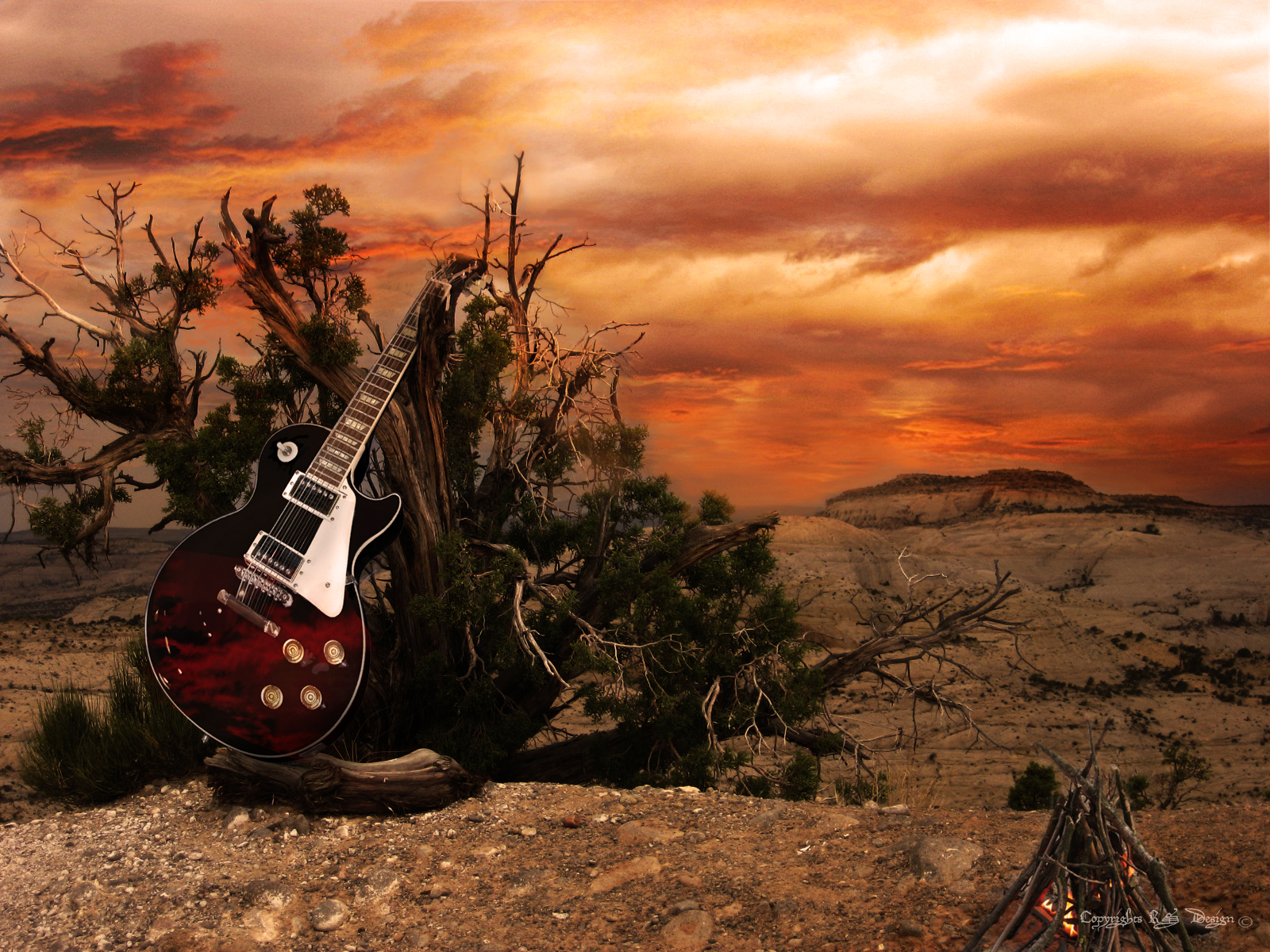 carta da parati musique,cielo,albero,paesaggio,fotografia,strumenti a corda pizzicati