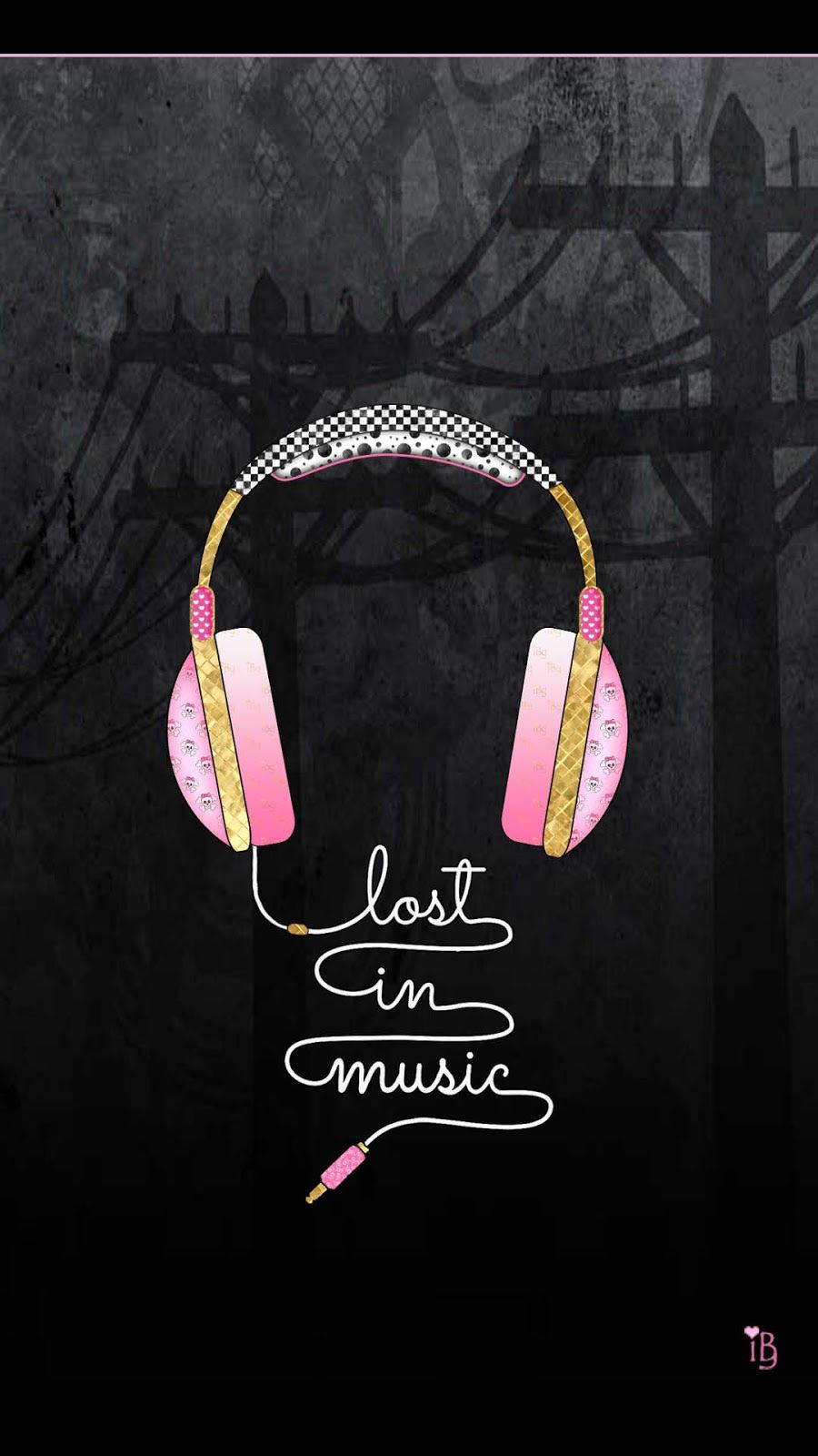 süße musik wallpaper,rosa,kopfhörer,audiogeräte,text,ohr