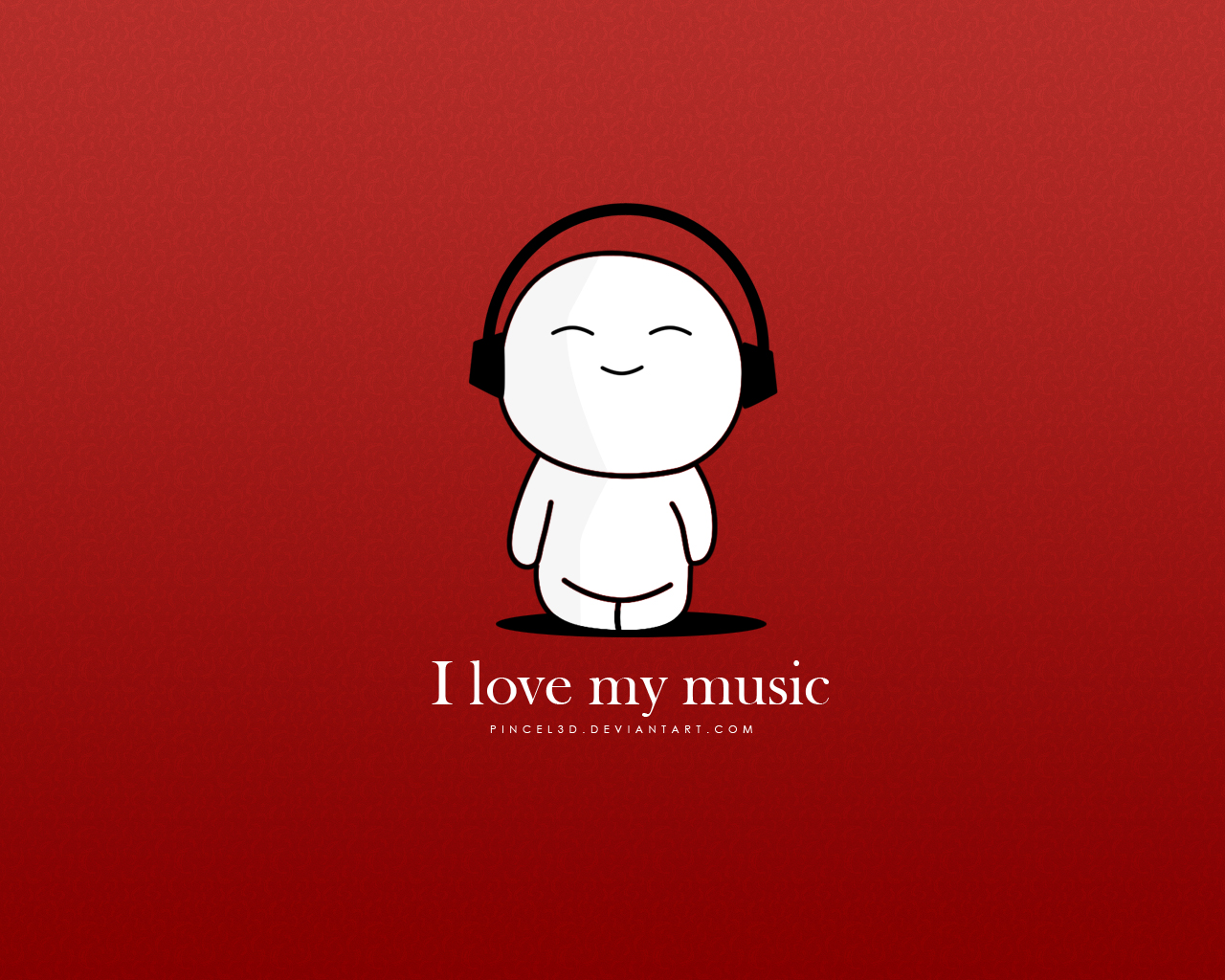 i love music wallpaper,cartoon,red,illustration,logo,font