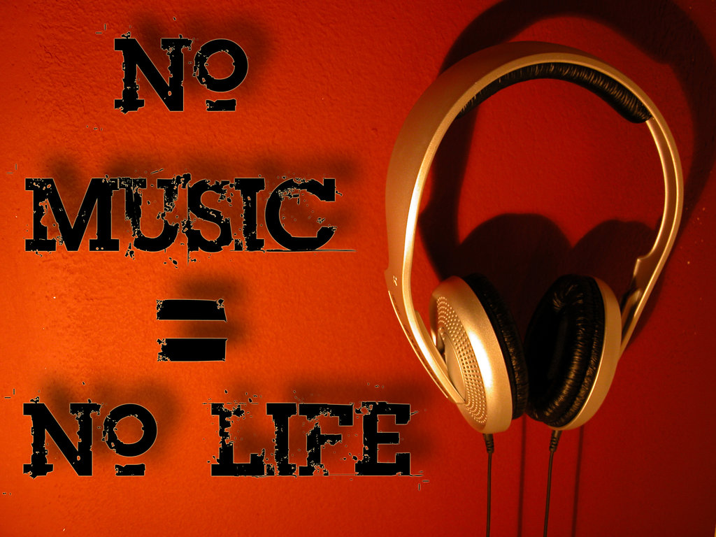 music is life wallpaper,audio equipment,red,headphones,font,technology