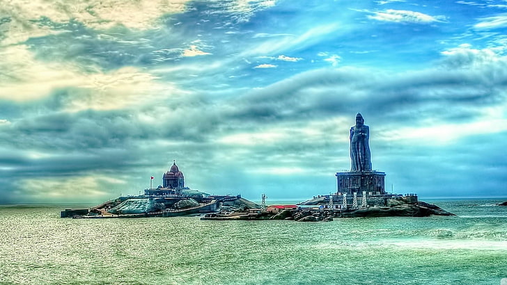 tamil nadu wallpaper,landmark,nature,sky,sea,water
