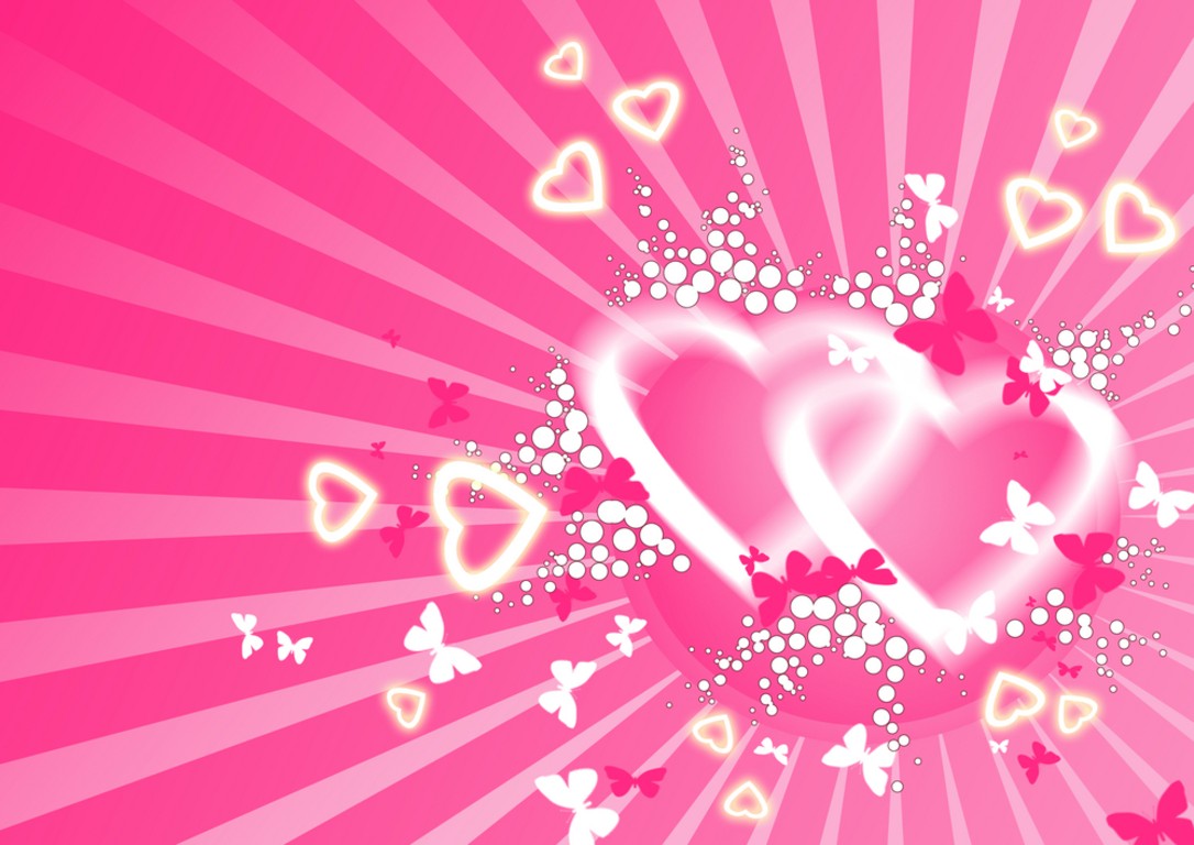 papier peint amour rose,rose,conception graphique,cœur,graphique,la saint valentin