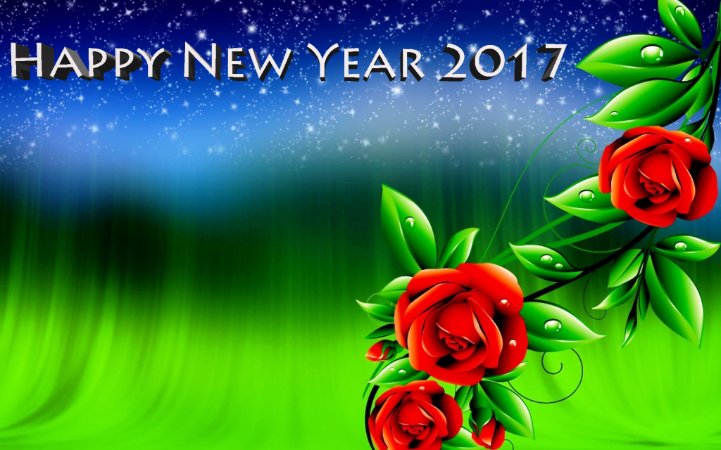 fond d'écran de nouvel an 2017,texte,fleur,plante,ciel,police de caractère