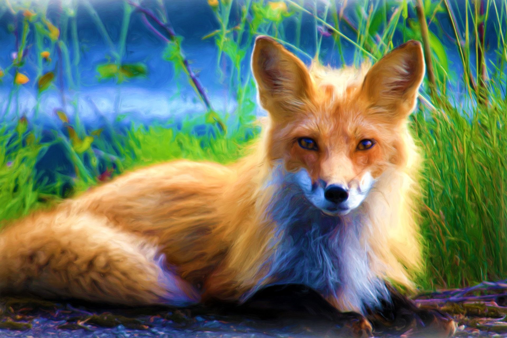 クールなキツネの壁紙,レッドフォックス,狐,野生動物,犬