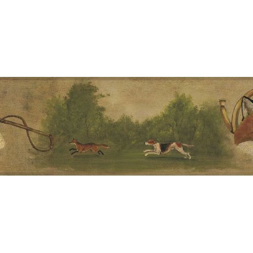 fox hunting wallpaper,wildlife,painting,art,rectangle,fawn