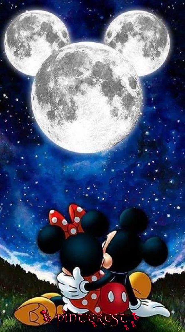 mickey mouse wallpaper,mond,karikatur,himmel,animierter cartoon,astronomisches objekt