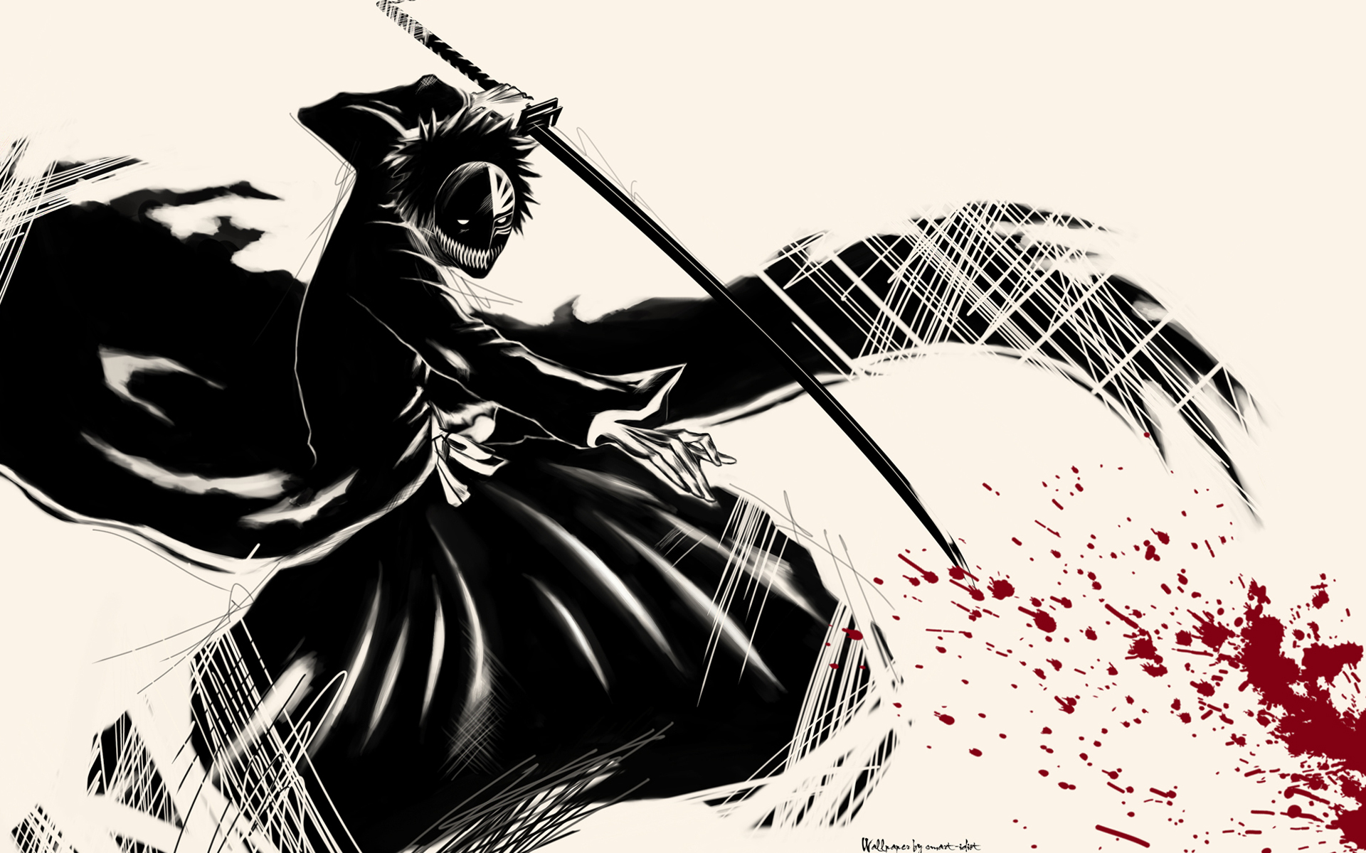bleach wallpaper,illustration,fictional character,samurai,cg artwork,iaidō