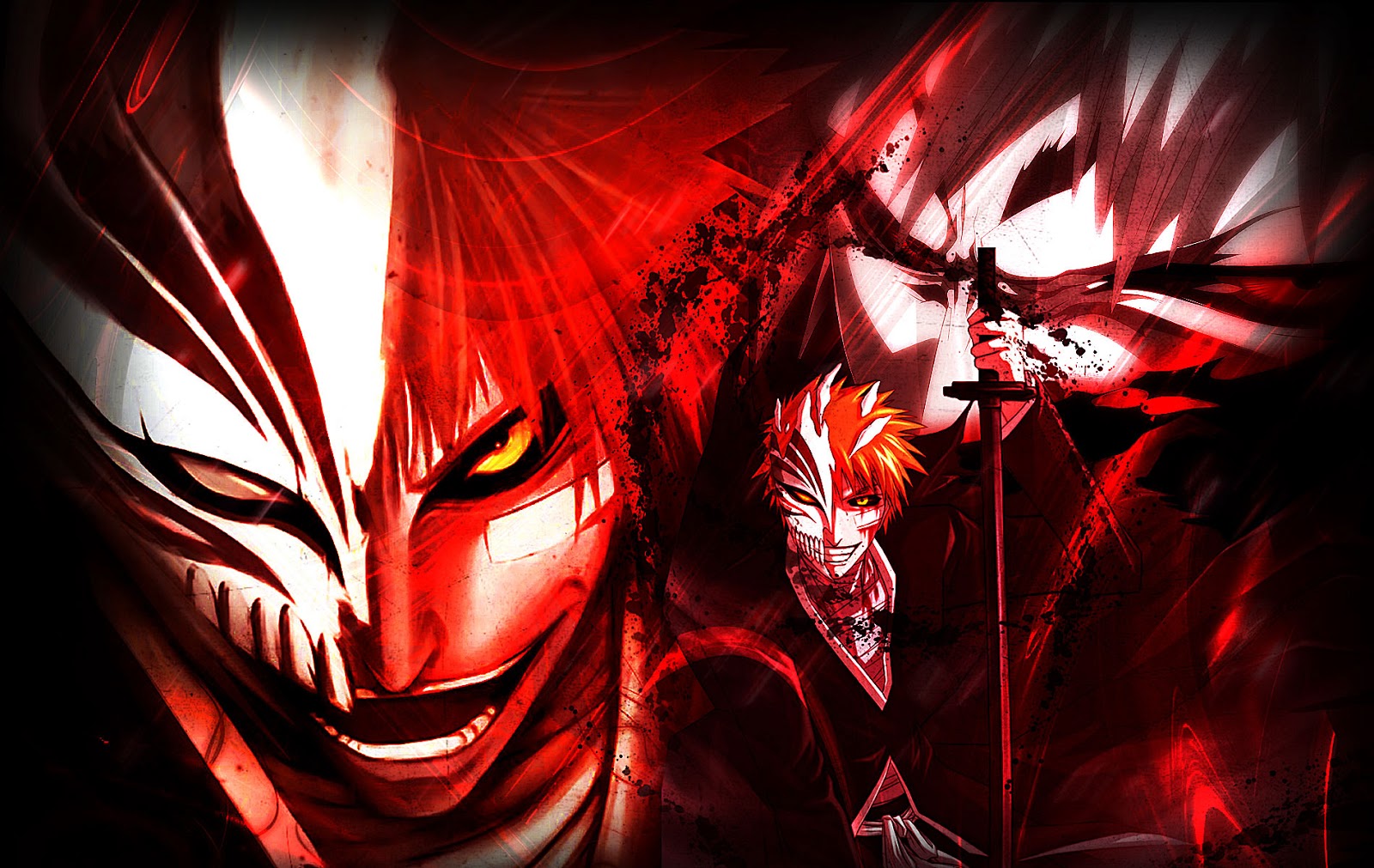 bleach wallpaper,red,anime,cg artwork,demon,fictional character