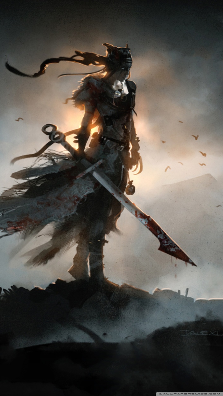 game wallpaper,cg artwork,illustration,fictional character,sword,games