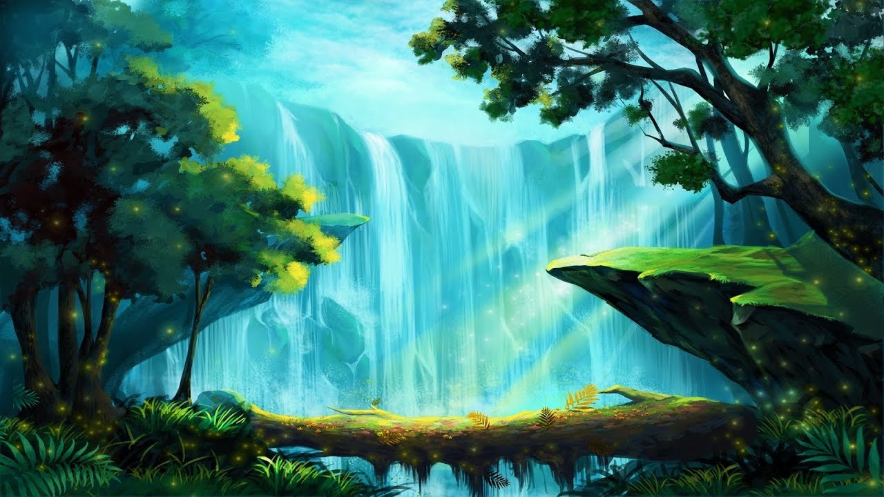 Fond D Ecran Fantastique Paysage Naturel La Nature La Peinture Jungle L Eau Wallpaperuse
