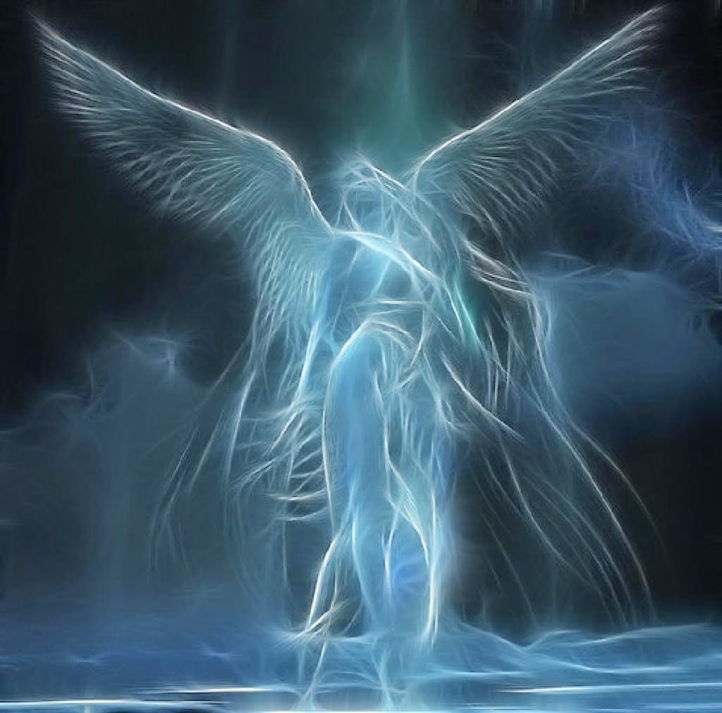 angel wallpaper,sky,lightning,electric blue,fictional character,thunderstorm