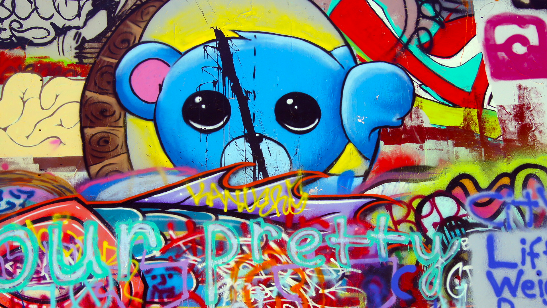 fondo de pantalla de graffiti,pintada,arte callejero,arte,arte moderno,arte psicodélico