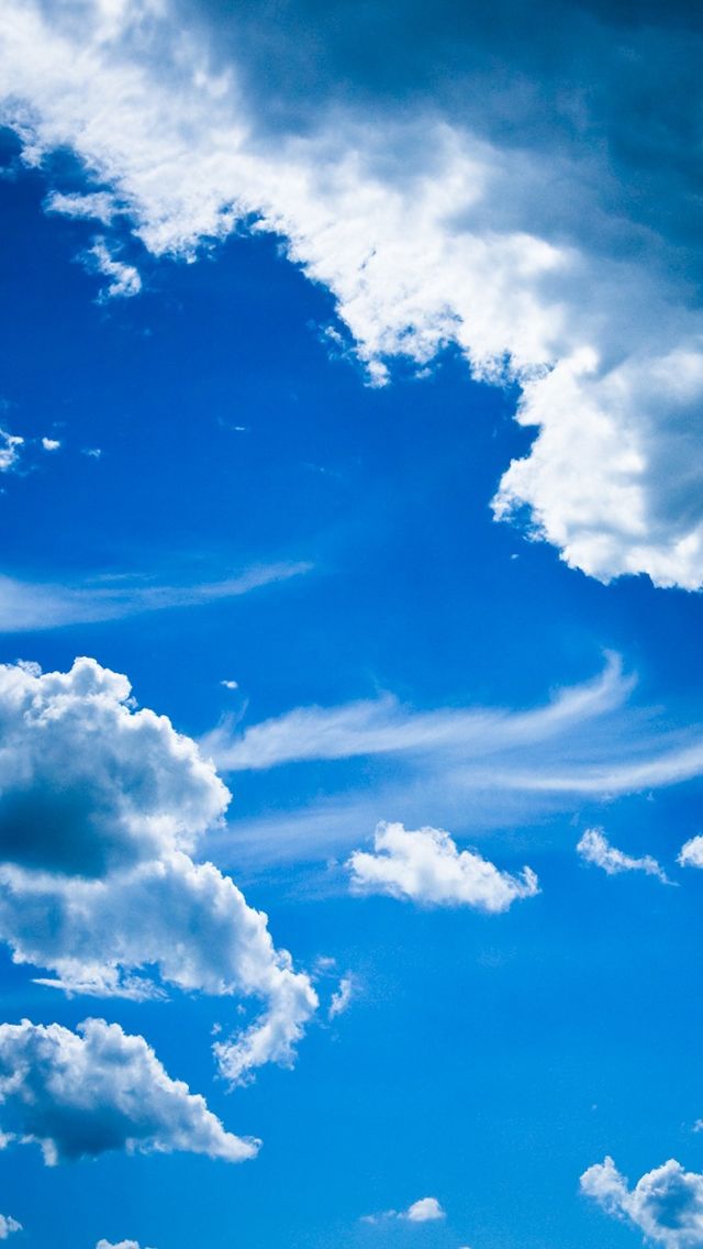 雲の壁紙,空,雲,昼間,青い,積雲