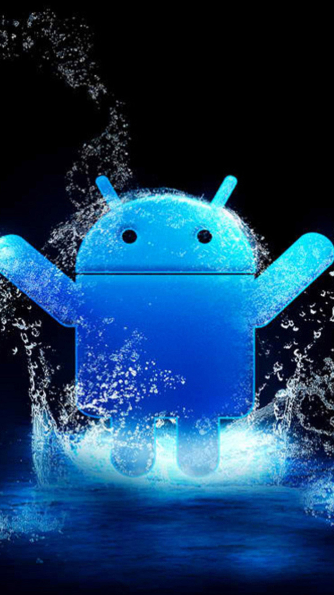 tapete hd android,blau,wasser,illustration,schriftart,technologie