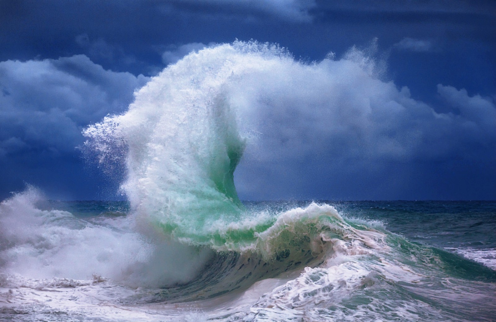 fond d'écran océan,vague,vague de vent,ciel,nuage,mer